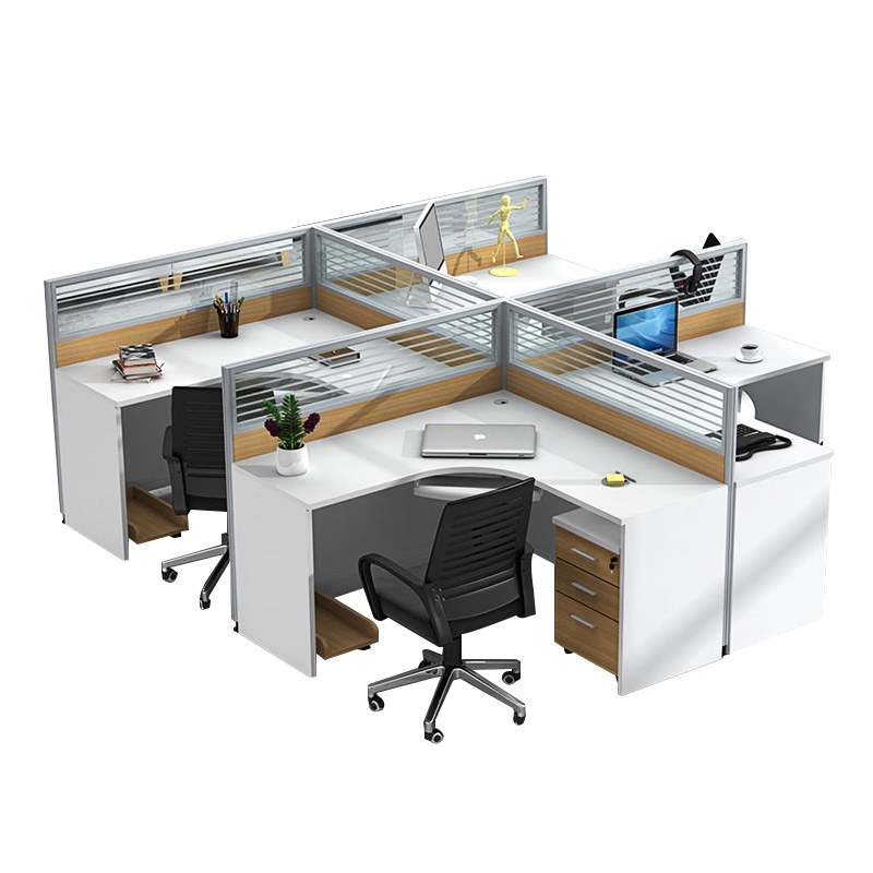 质凡屏风办公桌职员桌员工位桌子屏风工作位简约现代人造板桌子