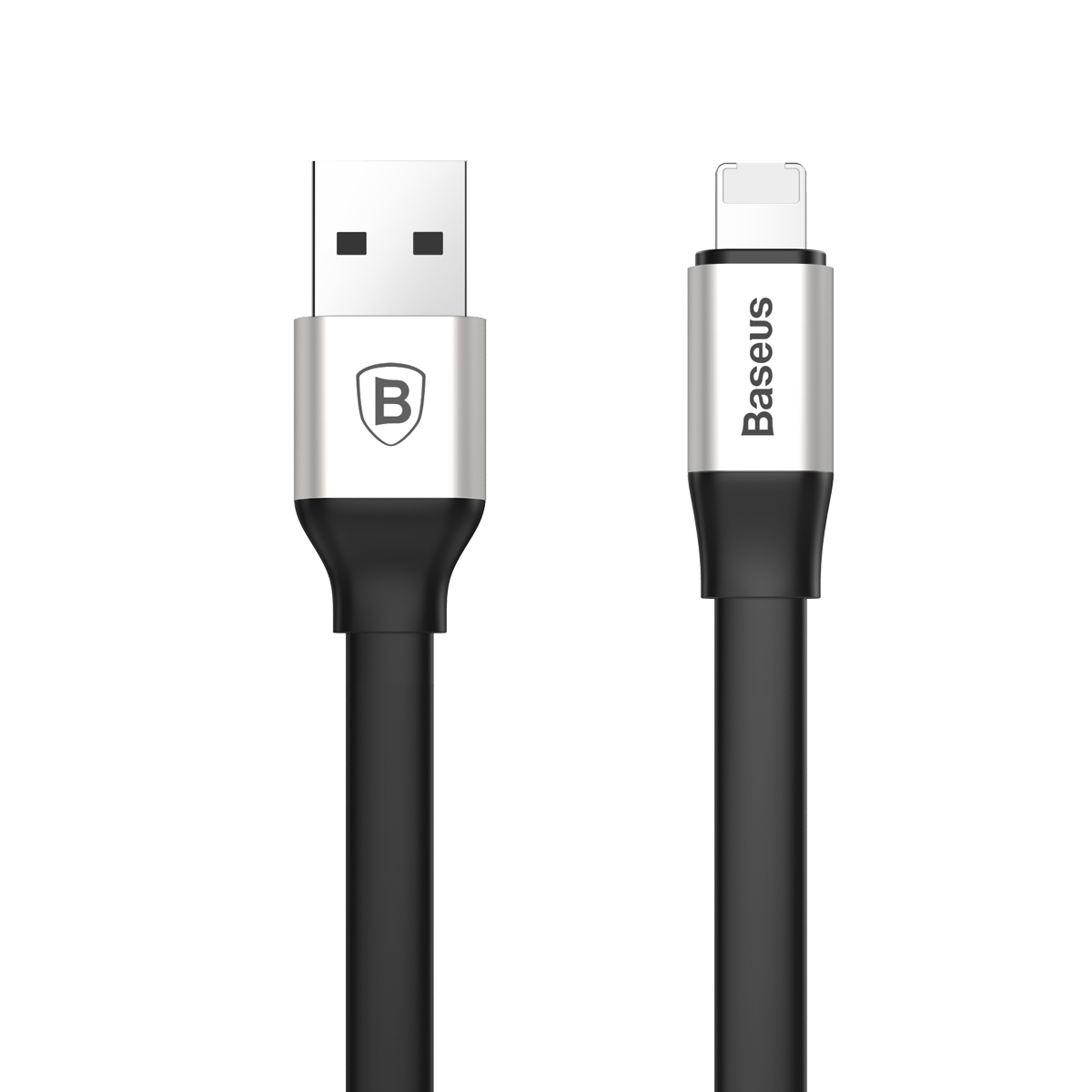 倍思BASEUS苹果数据线安卓二合一充电线便携两用通用适用iphone6/7/8P/X小米华为OPPO 银色