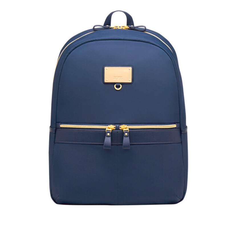 新秀丽(Samsonite)2016明星同款新潮女包 11英寸学院时尚休闲双肩包AA2*41001 海军蓝