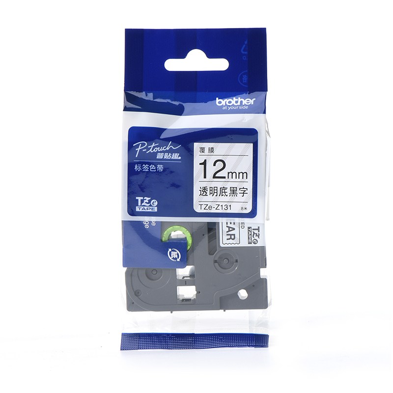 兄弟(Brother) 12mm 透明底黑字标签色带 TZe-Z131(单位:卷)