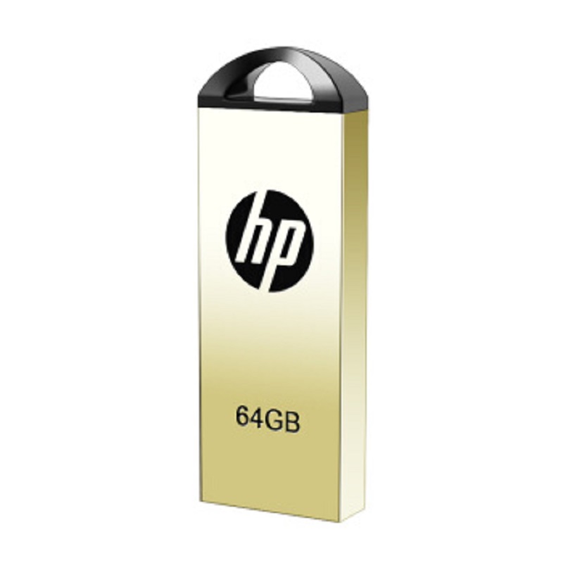 惠普(HP)v225w 64G u盘刻字创意纪念展会企业logo个性化自定义金属U盘定制 hp