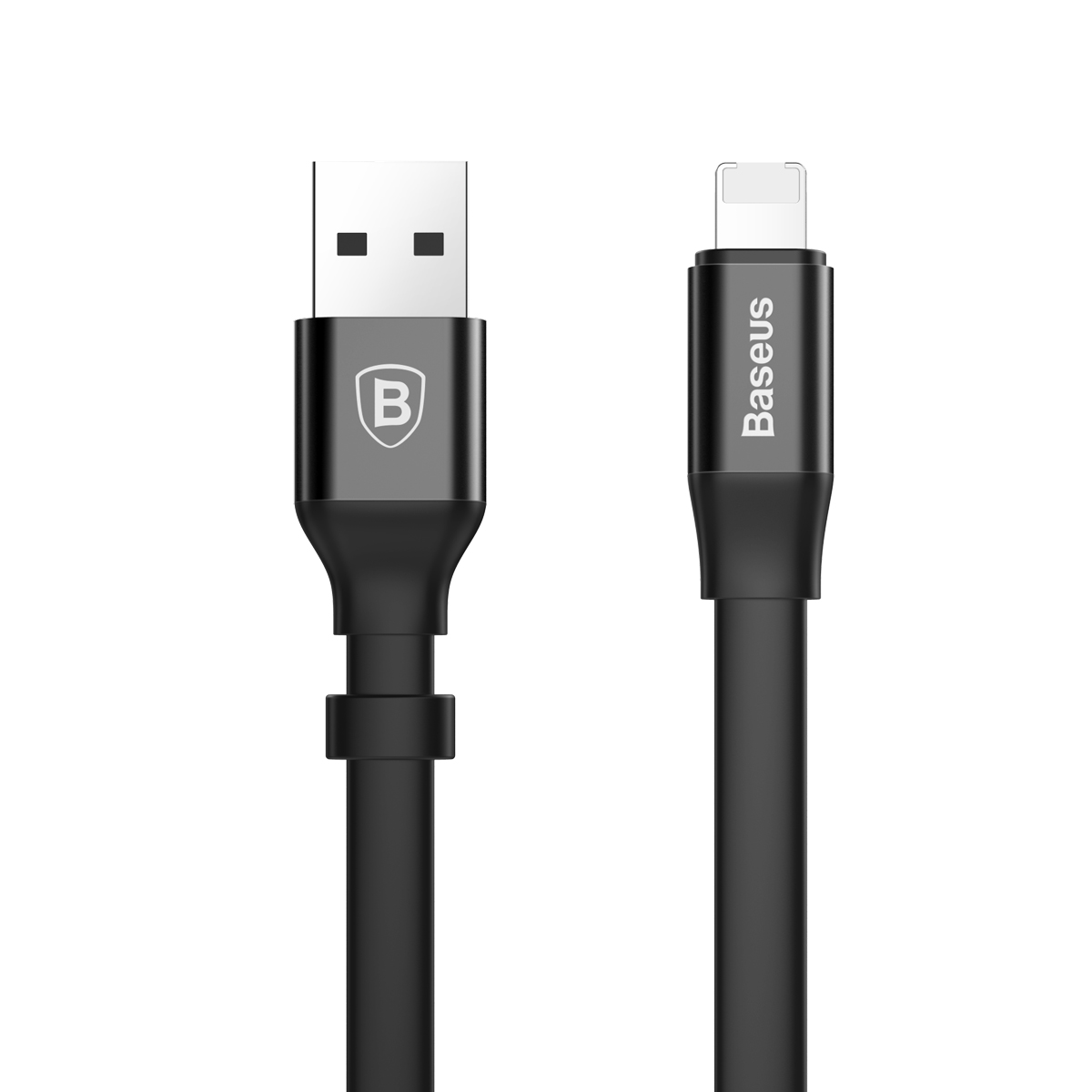 倍思BASEUS苹果数据线安卓二合一充电线便携两用通用适用iphone6/7/8P/X小米华为OPPO 黑色