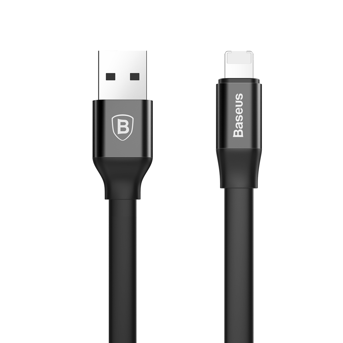 倍思BASEUS苹果数据线安卓二合一充电线便携两用通用适用iphone6/7/8P/X小米华为OPPO 1.2米黑色