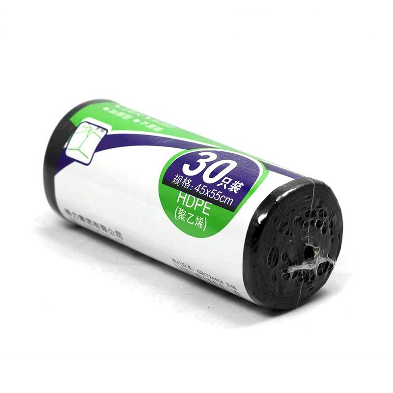 得力(deli)9573 垃圾袋 45*55cm 办公加厚垃圾袋 30只装