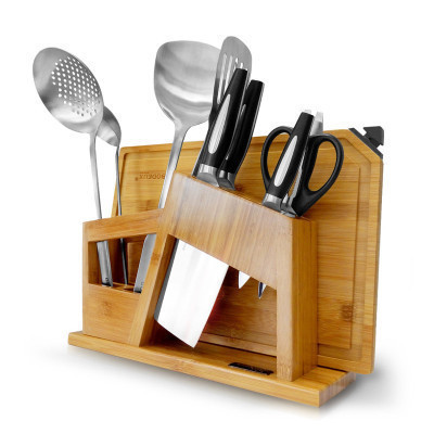 铂帝斯BODEUX 刀具套装厨房厨具套刀菜刀砧板剪刀勺铲不锈钢10件套