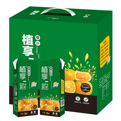 植享 榨几个 橙汁饮料250ml*10盒