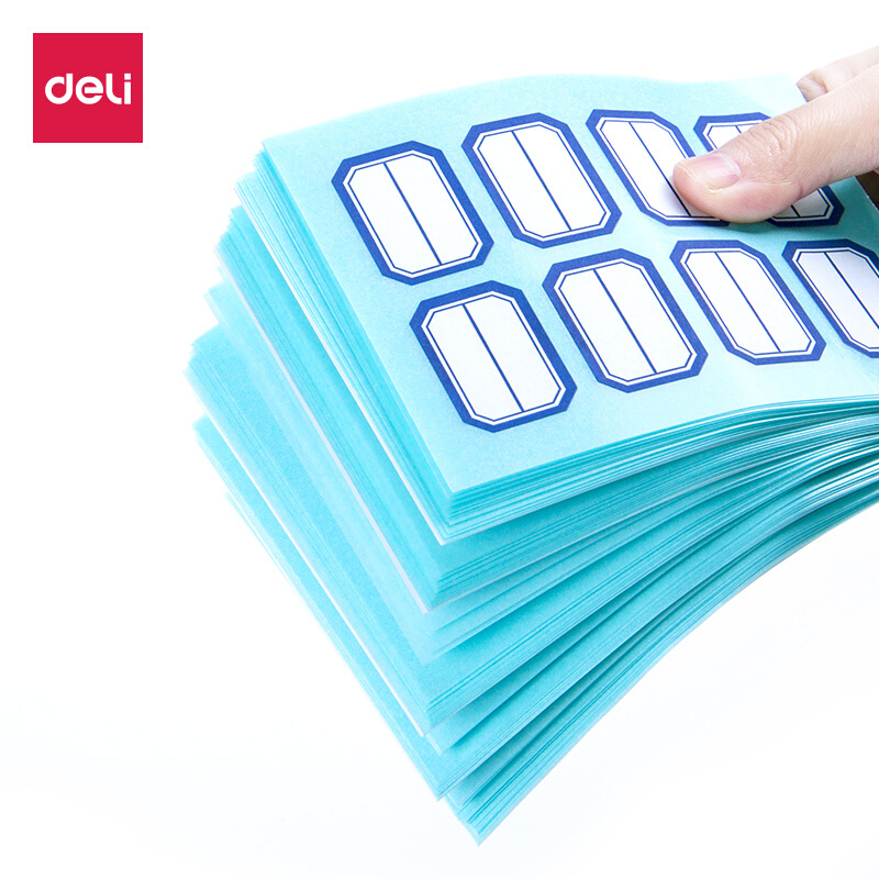 [精选]得力(deli)7190 自粘性标贴 手写标贴23*33mm 口曲纸 标签贴纸1包装 12张/包
