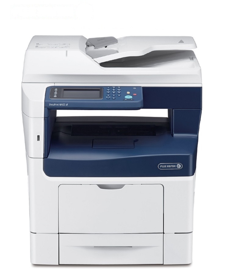 富士施(Fuji Xerox ) DocuPrint M455 df A4黑白四合一网络多功能一体机(原厂3年上门保修)