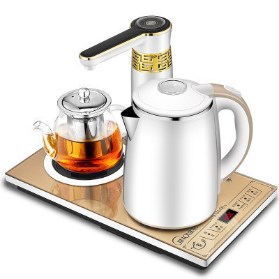 金杞(JINQI)B10电子茶炉全自动上水电热水壶全钢内胆包边款茶炉智能自动断电茶具套装