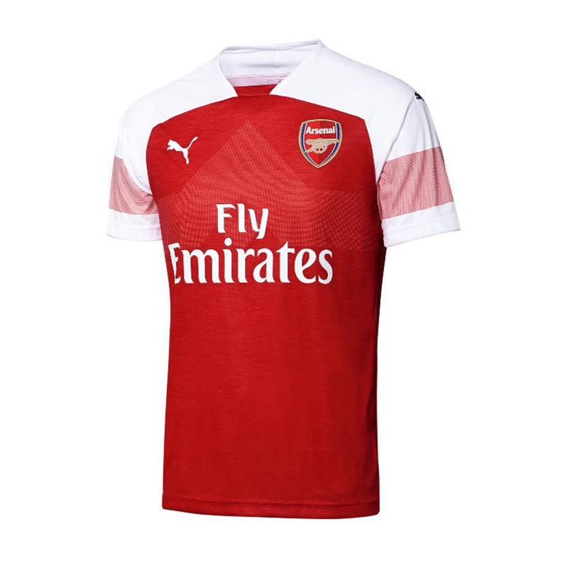 PUMA彪马春秋18-19赛季阿森纳男士球迷版童款短Arsenal FC HOME Shirt75321112