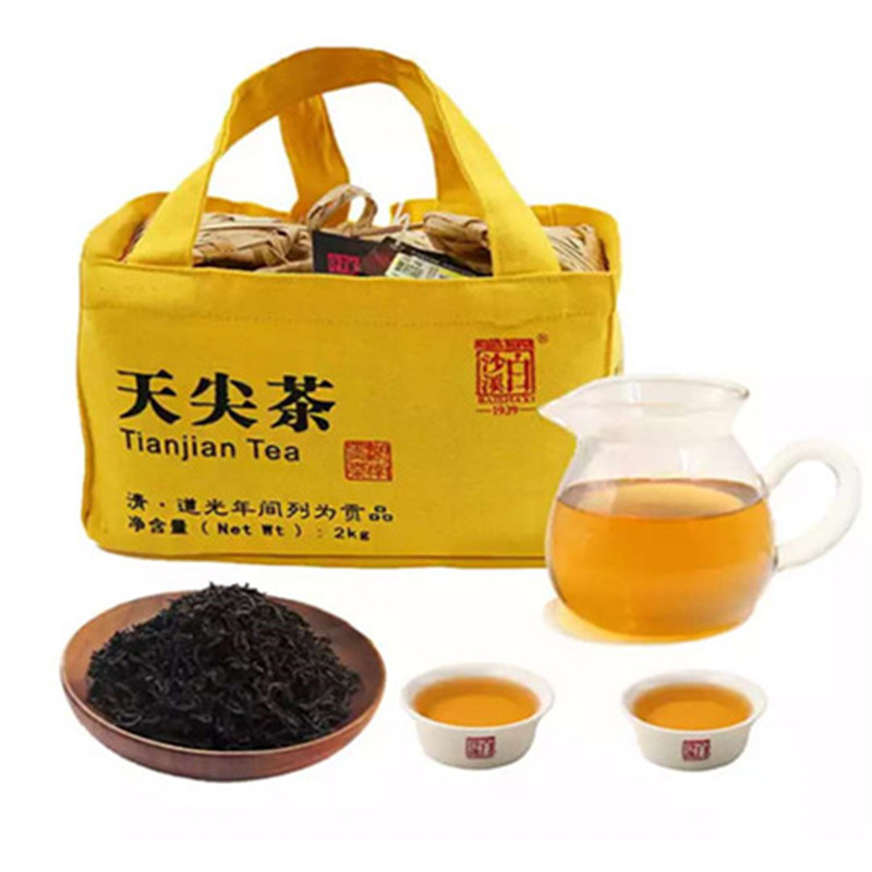 北崂白沙溪天尖茶2kg 可订制 包装礼盒长宽高:240*140*140mm