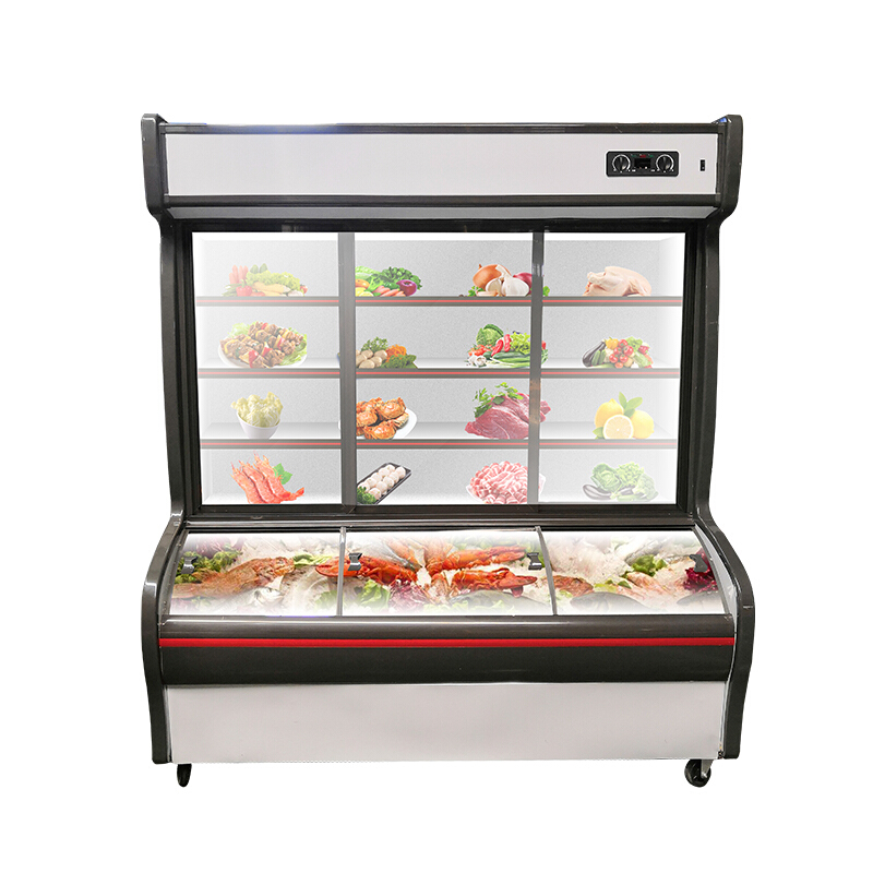 华美(Huamei)LCD-188Q 1.8米 三门 点菜柜麻辣烫柜 冷藏冷冻展示柜 商用冷柜冰柜 蔬菜水果保鲜立式