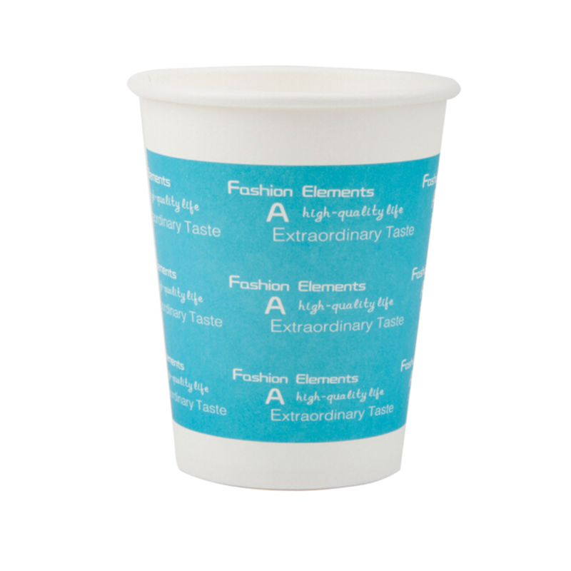 得力(deli) 9561加厚纸杯水杯 蓝色 100只装一次性纸杯250ml