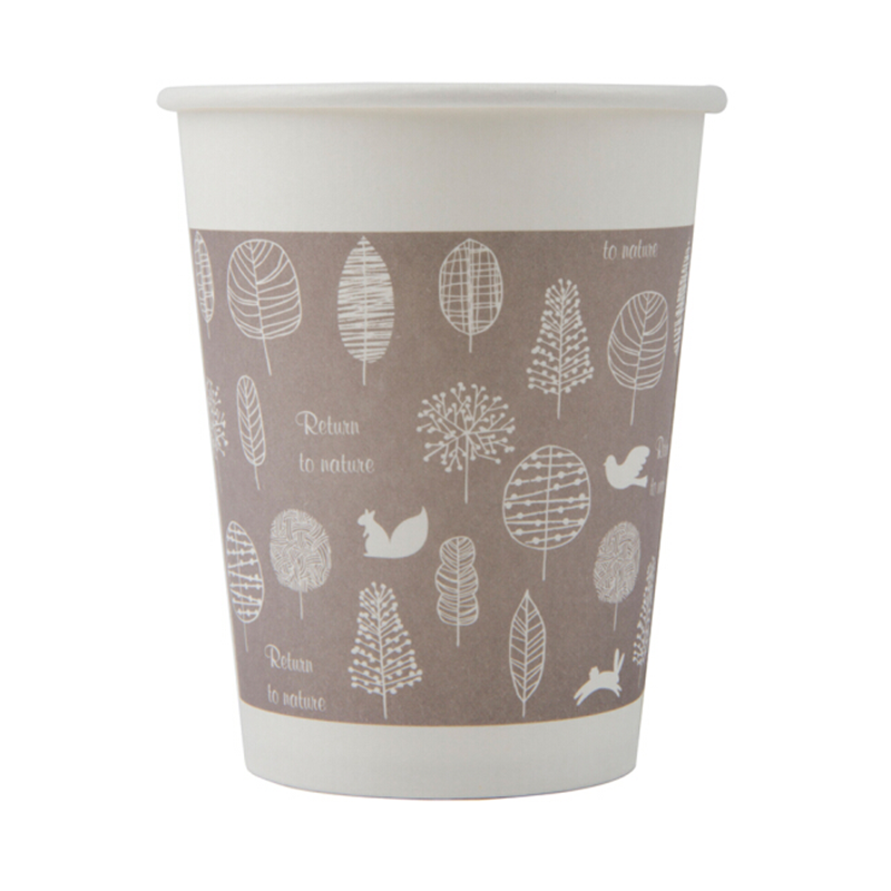 得力(deli) 9563加厚纸杯水杯(混装) 100只装一次性纸杯250ml