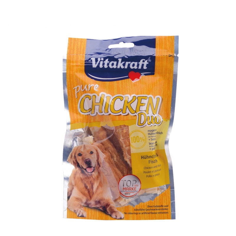 Vitakraft 犬用鸡肉鳕鱼卷狗零食宠物零食80g