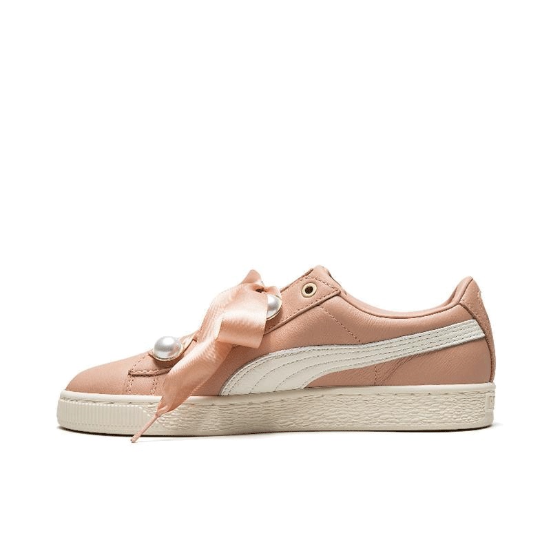 彪马Puma 女士低帮系带Suede珍珠蝴蝶结刘雯同款休闲板鞋36673202