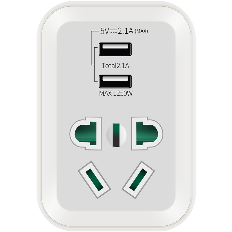 英特曼泰国电源转换插头双口USB台湾美国美标美式旅行插座转换器
