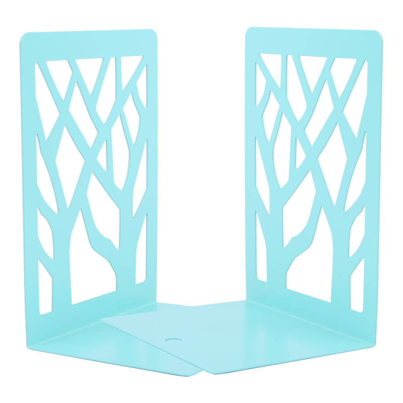 晨光（M-G）ABS91718树影金属铁书立2片/付6.8英寸蓝色 10付装