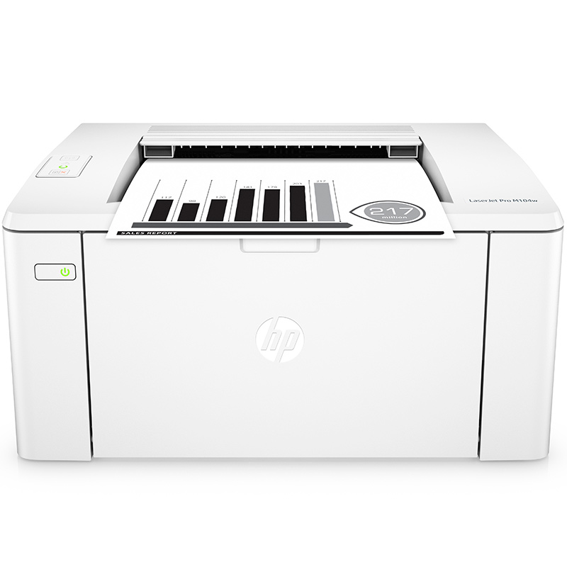 惠普(HP)LaserJet Pro M104w黑白激光打印机 无线A4打印 P1108+wifi
