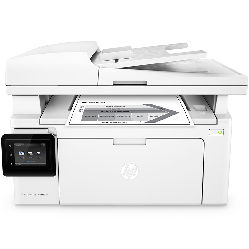 惠普（HP）LaserJet Pro MFP M132fn激光打印复印扫描传真一体机 128fn新品（惠普小超人）