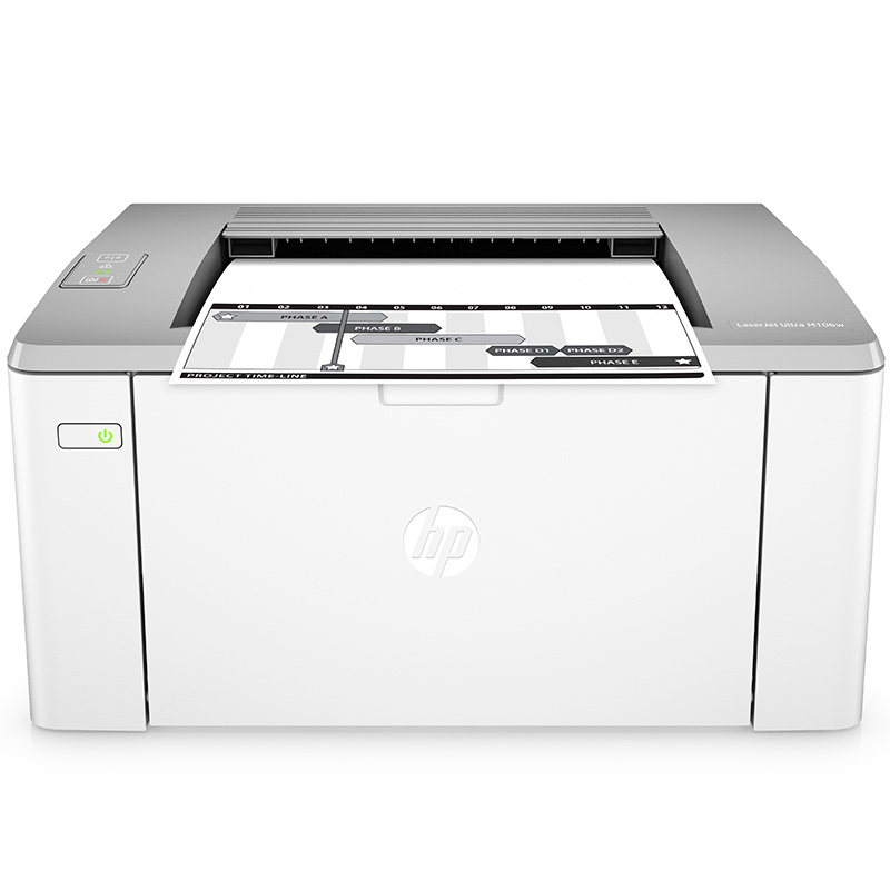 惠普(HP)LaserJet Ultra M106w黑白激光打印机 无线打印 A4打印 新品