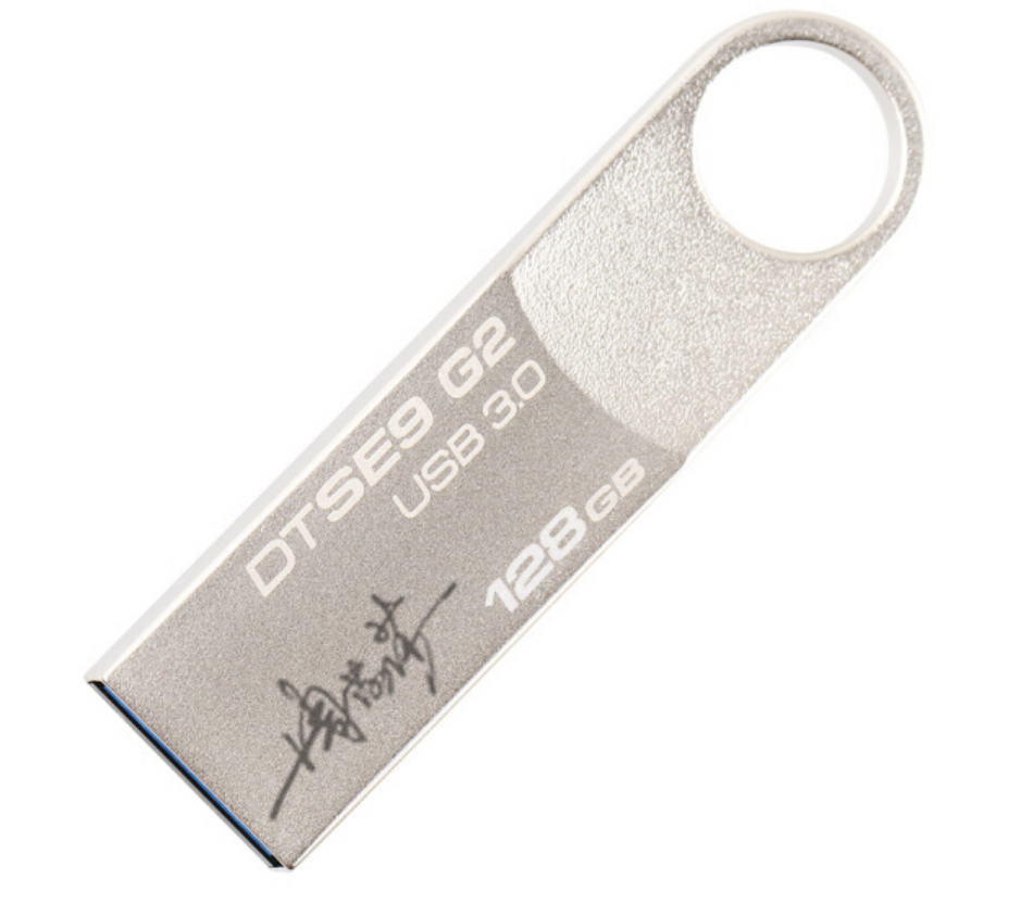 金士顿(Kingston)DTSE9G2 128GB U盘 个性化 自定义定制 金属车载U盘