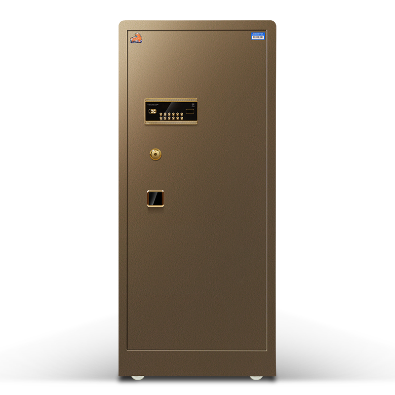 保险柜双保险保管柜 家用办公1.5米大型电子密码全钢入墙保险箱 虎牌致尚-150型-咖啡金色-电子