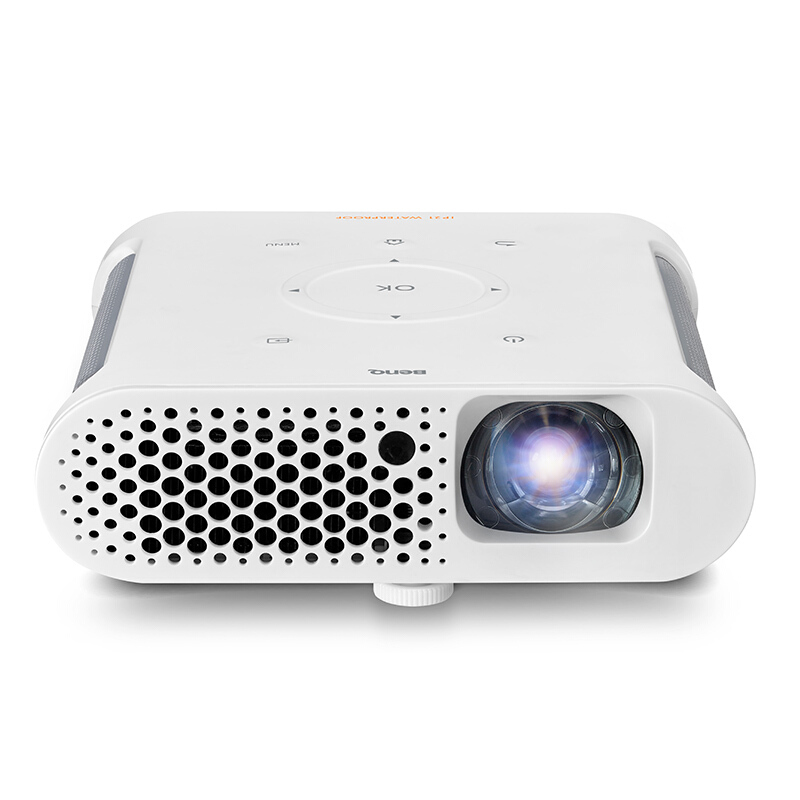 明基(BenQ)GS1 家用 投影机 投影仪(720P高清分辨率 300流明 手机/微型/便携投影 自带电池)
