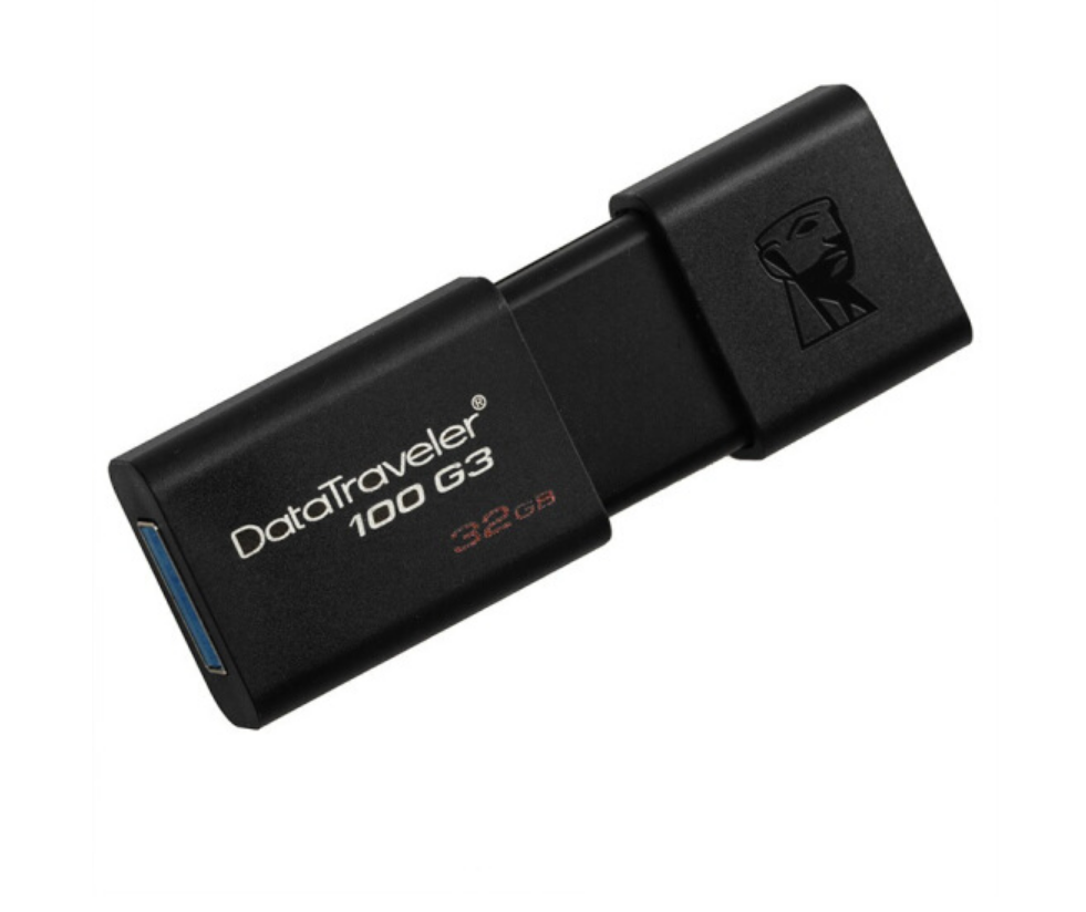 金士顿(Kingston)DT 100G3 32GB USB3.0 U盘 高速车载U盘 黑色