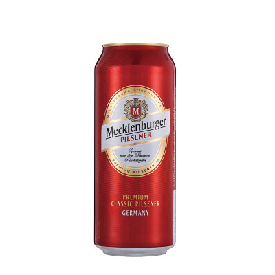 德国进口梅克伦堡(Mecklenburger)比尔森啤酒500ml*24整箱装