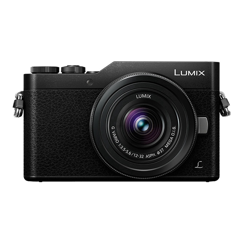 松下(Panasonic)GF9K微型单电套机(12-32mm镜头)4K美颜自拍神器、触摸翻转屏、WIFI传输 神秘黑