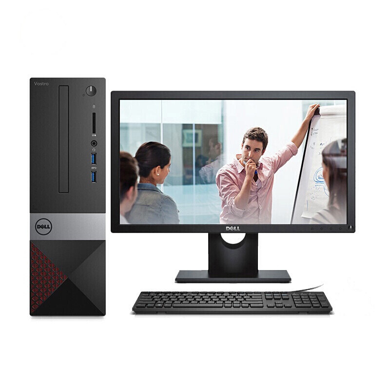 戴尔(DELL)成就3268商用台式电脑整机(G4560 4G 1T 三年上门 硬盘保留 Win10)19.5英寸