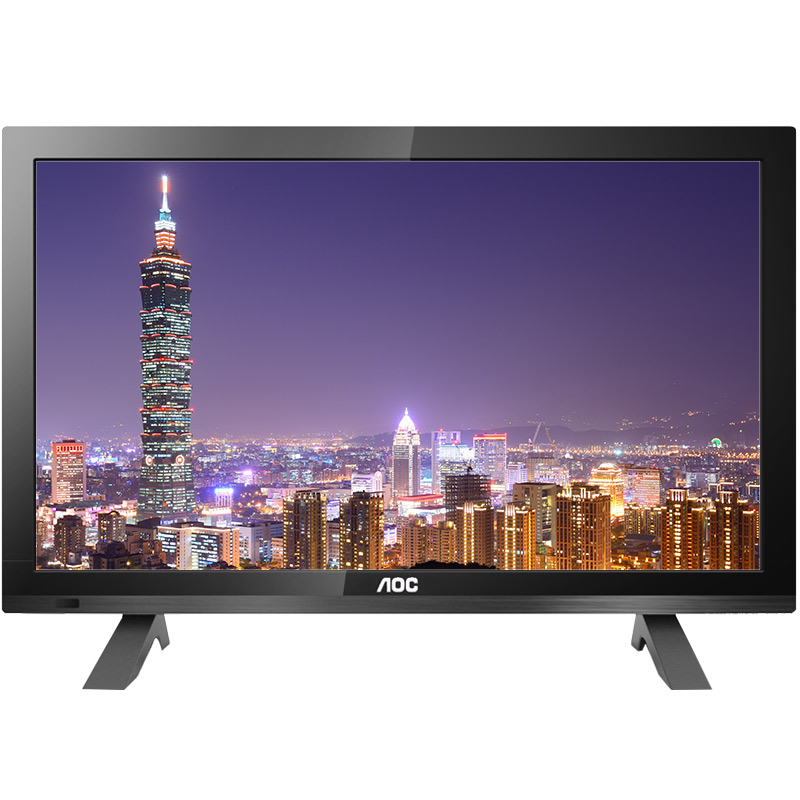 AOC T1951MD 18.5英寸宽屏高清多媒体LED背光液晶电视/电脑显示器(黑色)