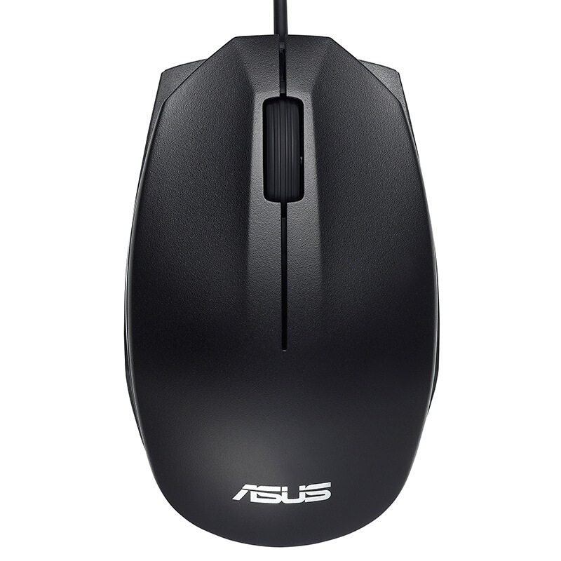 华硕(ASUS)UT280 人体工学红光有线鼠标 黑色