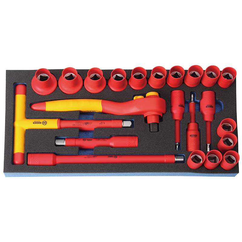 宝合 22件12.5mm系列VDE绝缘套筒组套 0200655 (单位:套)