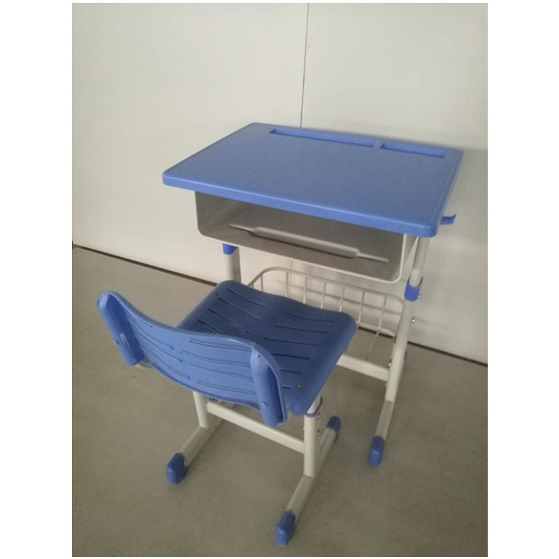 峰翼 办公桌椅/课桌椅-A2中小学学生辅导班学习写字课桌椅64cm*45cm*78cm课桌椅组合套装可调节加书篓