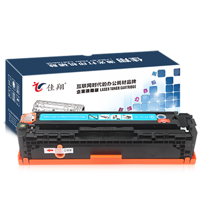 佳翔 适用惠普CB541A硒鼓CP1215 1515n CP1518ni CM1312nfi HP125A 青色