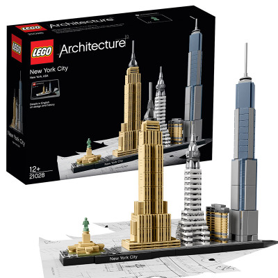 LEGO 乐高 Architecture建筑系列 纽约 21028 200块以上 塑料玩具 10岁以上