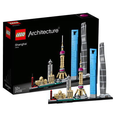 LEGO乐高建筑系列乐高®建筑天际线系列:上海21039 男孩女孩12岁+生日礼物 玩具积木