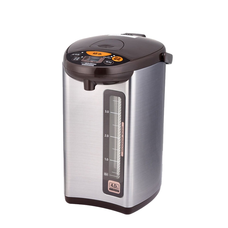 象印(ZO JIRUSHI)电热水瓶 CD-WDH40C日本象印正品家用保温电热水瓶不锈钢快速加热电热水壶 金属灰色