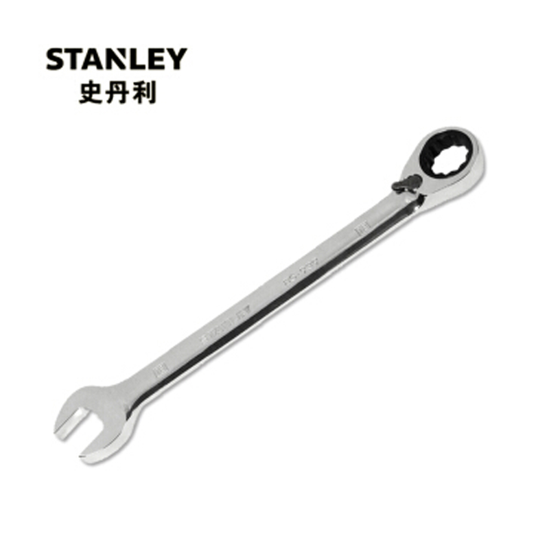 史丹利(Stanley) 13mm 公制精抛光双向棘开两用快扳 85-936-1L-22 (单位:个)