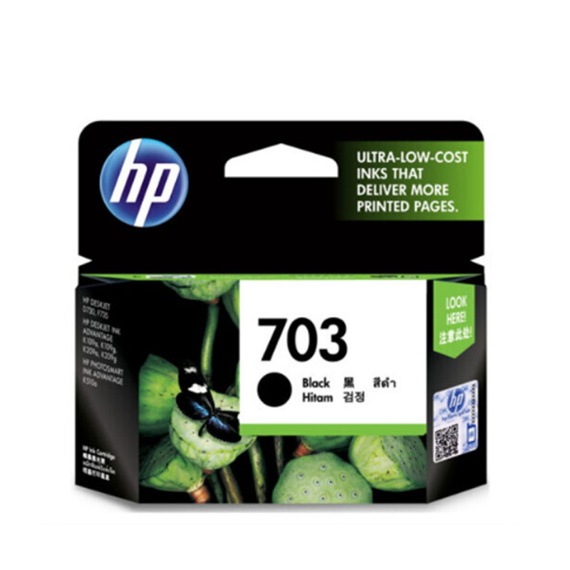 [精选]原装惠普(HP) 703 黑色墨盒 适用DJ F735 D730 K109a/g K209a