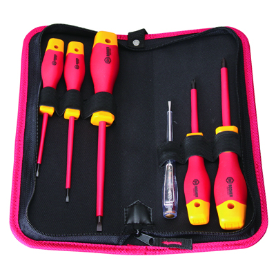 工具库 宝合BOOHER 6件套双色绝缘螺丝批组套 0200202