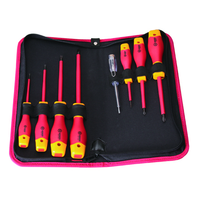 工具库 宝合BOOHER 8件套双色绝缘螺丝批组套 0200204