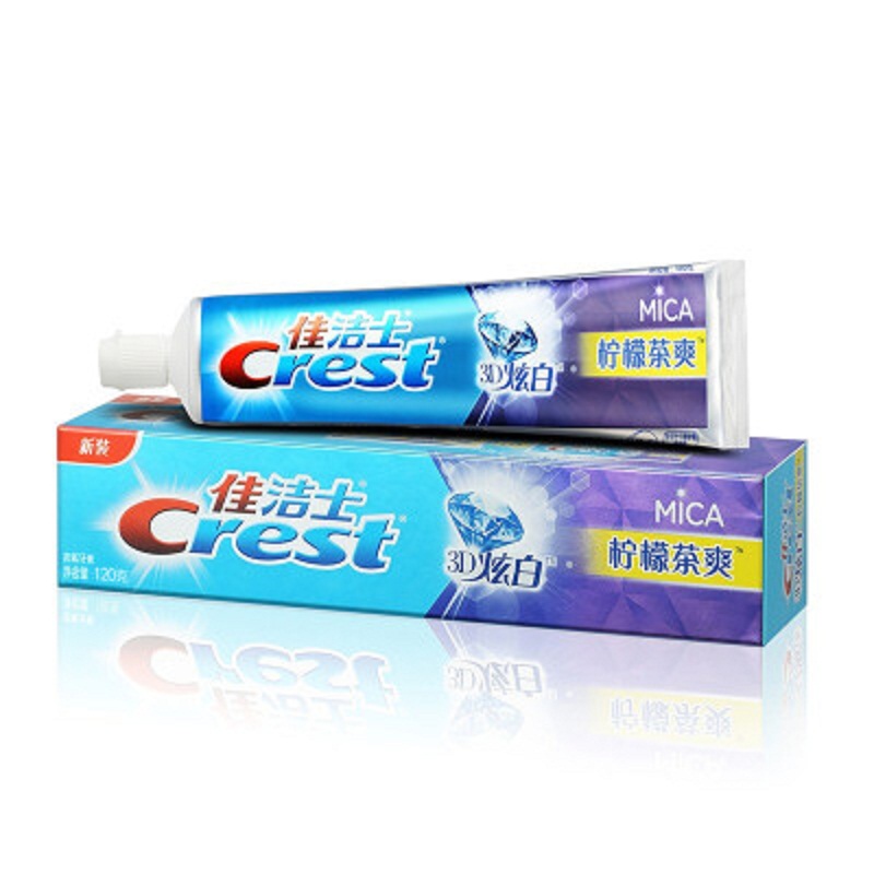 佳洁士(Crest) 3D炫白 柠檬茶爽 牙膏120g (单位:支)