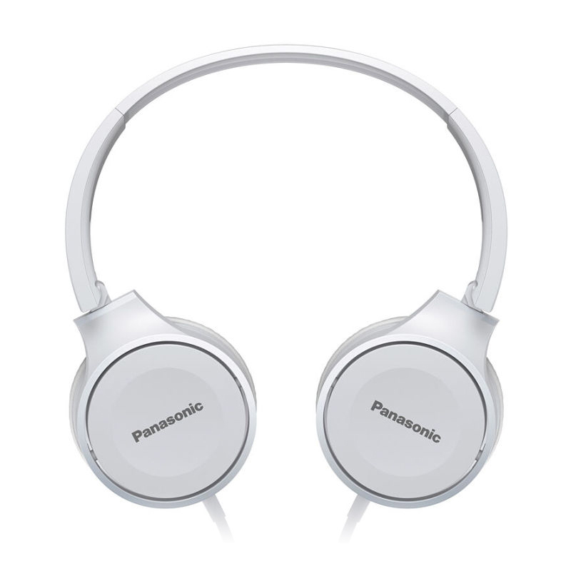 松下(Panasonic) RP-HF100M头戴式耳机 电脑游戏耳机可折叠立体声通话耳麦 白色 有线耳机