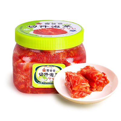 富爸爸 韩国瓶装切件白菜泡菜 350g