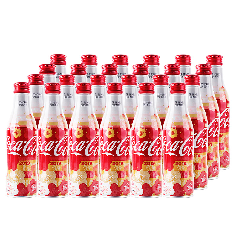 可口可乐Coca-Cola汽水碳酸饮料250ml*24瓶铝瓶整箱装可口可乐产品公司出品新老包装随机发货
