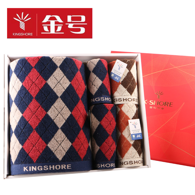 金号 小时代-8 六件套 毛浴巾 G1354+G3354+G6354 （浴巾两条/面巾二条/方巾二条）（单位：盒）