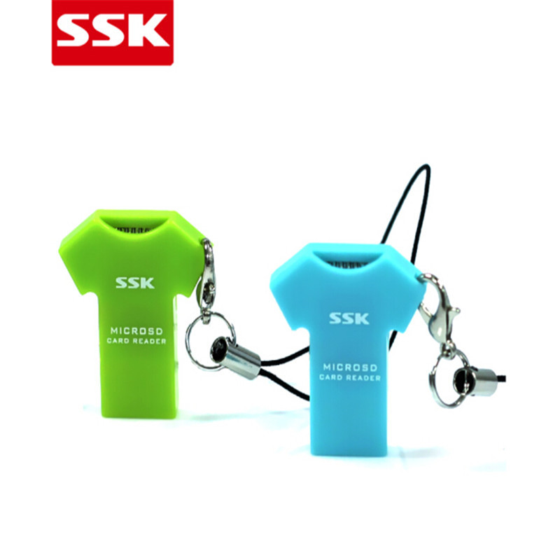 飚王(SSK)SCRS052 T恤型 TF卡个性迷你小巧读卡器手机卡读卡器